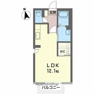 ハウス柿木平B【102号室】の間取り