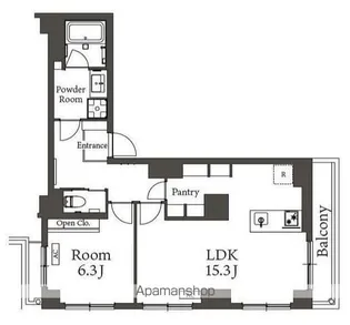 BELLEVIAGE AKEBONOBASHI【4階】の間取り