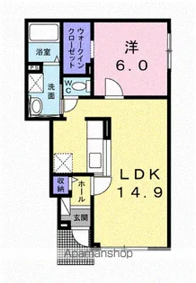 ベル・プロムナードⅢ【1階】の間取り