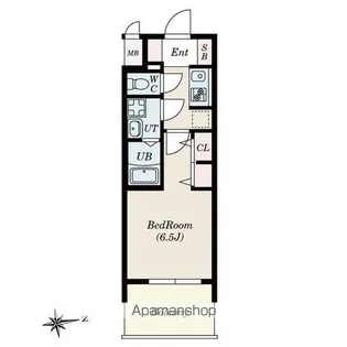 CREST TAPP平安通【1206号室】の間取り