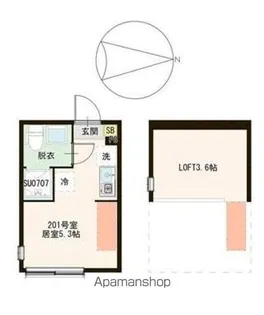 ハーモニーテラス春日町Ⅵ【2階】の間取り