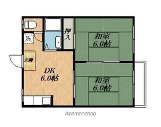 ハイツアカツキ【201号室】の間取り