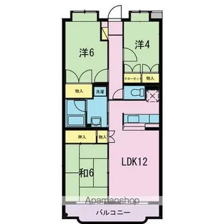 クレベール【2階】の間取り