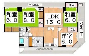 北野マンション【4階】の間取り