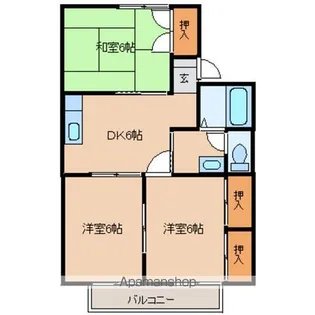 アメニティゾーン河原町Ⅰ【2階】の間取り