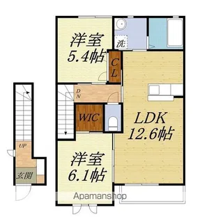 フレシールI【2階】の間取り