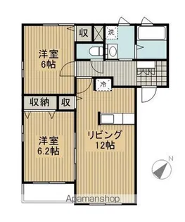 フォルミア B棟【201号室】の間取り