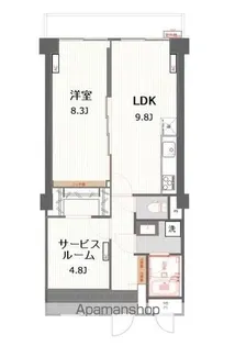 メゾンサンシャイン【8階】の間取り