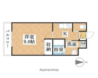 ディアコート笹塚【2階】の間取り