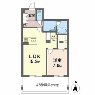 愛媛県松山市竹原2丁目【マンション】の間取り