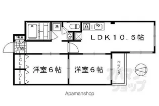 コーポラス大宮【301号室】の間取り