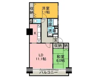 シャトーアトラス【311号室】の間取り