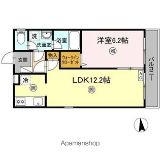 オアシスワン【1階】の間取り