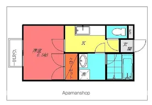 八本木ヒルズ【105号室】の間取り