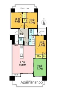 ナビシティ新岐阜 206号【2階】の間取り