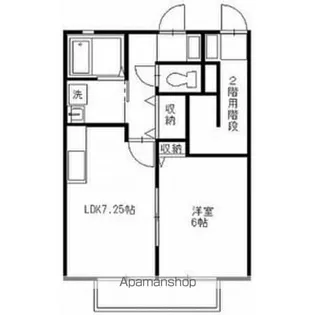 1LDKの間取り画像