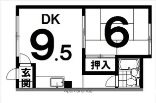 コーポみさき【6号室】の間取り