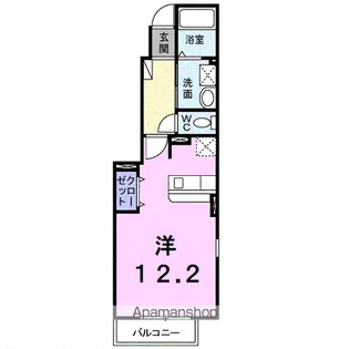 カルム サンリットA Ⅰ【1階】の間取り