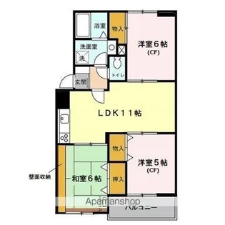 エーコーマンション【2階】の間取り