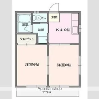 ブルーメアライ81【1階】の間取り