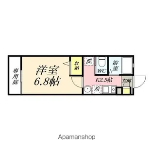 カーム広瀬町B棟【1階】の間取り