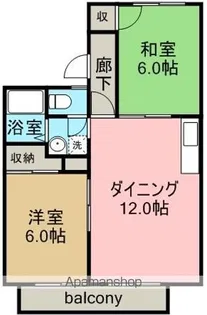 キャスティール・エルⅡ【2階】の間取り