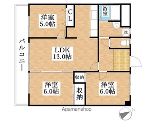 エスポワール秋津【4階】の間取り