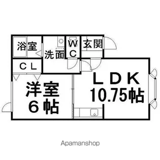 パレス文京【201号室】の間取り
