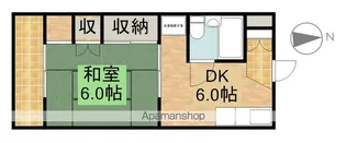 ミーテルーチェ坪井Ⅱ【2階】の間取り
