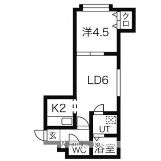 MIYABI.COM【103号室】の間取り