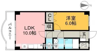 マリベールAOYAGI【2階】の間取り
