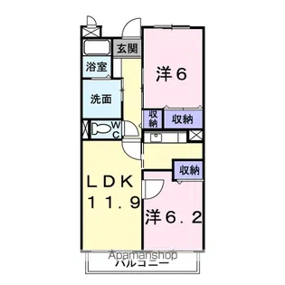 ファインロイテ【3階】の間取り