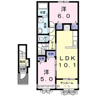 くつろぎ【2階】の間取り