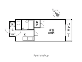 ラルースⅡ【4階】の間取り