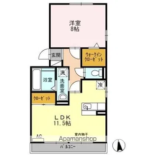 フォルトゥーナⅠ【3階】の間取り