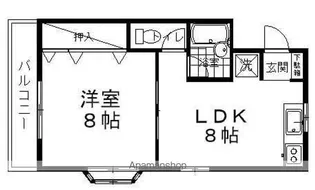 アビタシオン・ハラ【208号室】の間取り