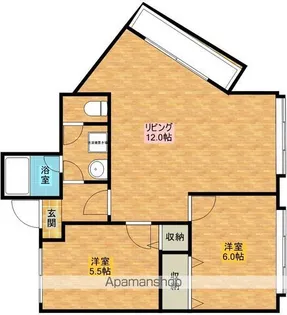 メゾン豊新【4階】の間取り