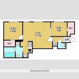 ALEGRIA厚別中央【205号室】の間取り