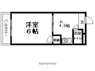 COOP5【202号室】の間取り