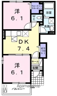 グラン・ジェルメ Ⅱ【1階】の間取り