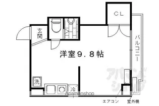 ROYAL河原町五条【706号室】の間取り