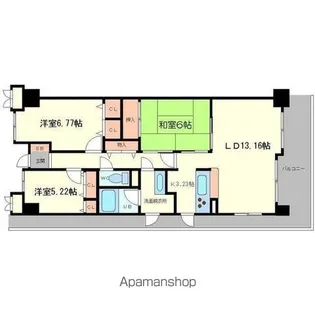 大阪府大阪市浪速区日本橋東3丁目【マンション】の間取り