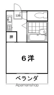 コーポマルミ【105号室】の間取り