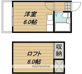 フジレジデンス【Ⅱ-102号室】の間取り