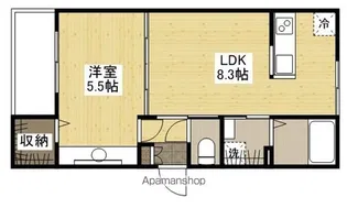 LIEN草津南【1階】の間取り