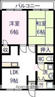 メゾンドベル【205号室】の間取り