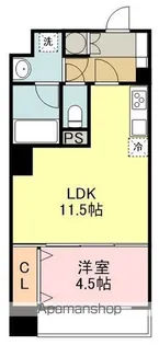 カスタリア勾当台公園【7階】の間取り