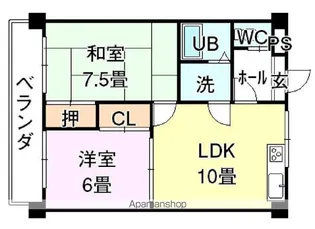 第7ゴトービル【3階】の間取り