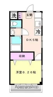 コーポアイリス【3階】の間取り