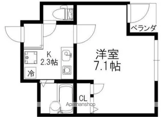 ブライトコート幡ヶ谷【3階】の間取り